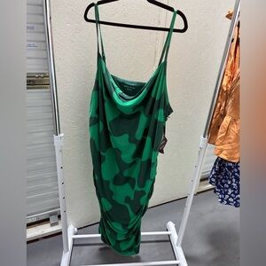 Ava & Viv Green Camo Dress
